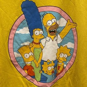 Simpsons tee yellow